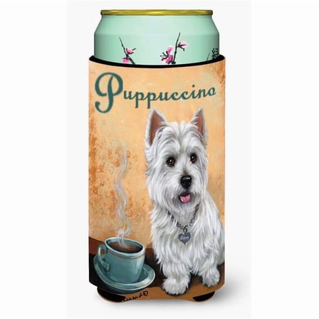 Westie Puppuccino Tall Boy Hugger