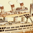 thumbnail image 4 of Wooden Puzzle Kit DIY 3D Steamship Boat Wooden Building Kit Table Decoration, 4 of 10
