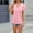 Pink, variant on Njoeus Womens Tops Summer Ruffle Short Sleeve T Shirts V Neck Tunic Tops Comfy Blouses Loose Business Casual Tops for Women 2024 Trendy S-XXL