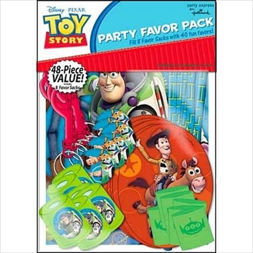 RARE TOY STORY 48pc FAVOR PACK Disney Kids Party Supplies Kit Has Everything 