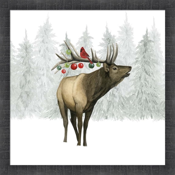 Great Art Now Festive Forest II by Grace Popp, Framed Wall Art, 17.5W x 17.5H