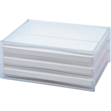 Livinbox 6pcs Desktop File Organizer Drawer Stackable File Holder