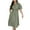 Army Green, variant on Ltctricy Women's Shirt Dress Cotton Short Sleeve Button down Collared Belted Midi Dress Summer Casual Dresses with Pockets