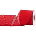 thumbnail image 1 of Joycrosso Burlap Wired Edge Ribbon 3 inch x 10 Yards, Red, Ideal for Crafting, Gift Wrapping, Wreath, Christmas Tree, and Rustic Wedding Decorations, 1 of 4