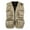 Beige, variant on Puntoco Plus Size Coat Clearance Mens Gilet Waistcoat Multi Pocket Fishing Hunting Hiking Vest Waistcoat Jacket Red 12(XXL)