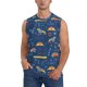thumbnail image 1 of Balery French Bulldog Dog In Beret Camisetas sin mangas para hombre, absorbe la humedad y protege contra el mal olor.-X-Large, 1 of 7