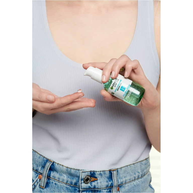Garnier Green Labs Hyalu Aloe Facial Skin Serum Gel, 3 in 1 Hydrating  Moisture, 2.4 fl oz - Walmart.com