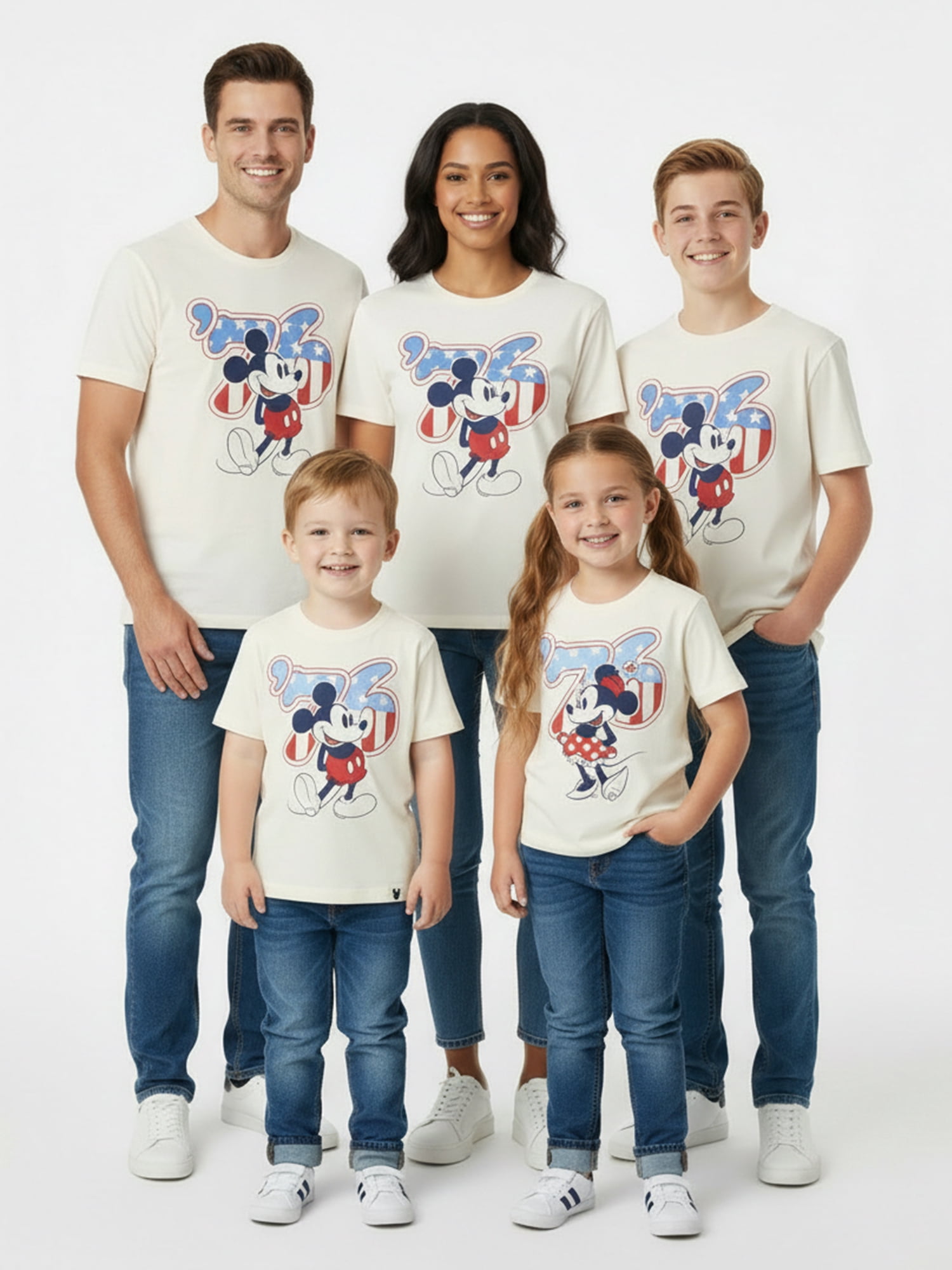 Disney Men's Mickey Mouse Spirit of 76 America 250 Graphic Tee, Sizes XS-5XL