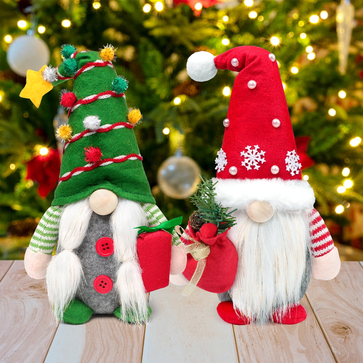 Sullivans 9-in Lighted Decoration Gnome (2-Pack) Battery-operated Christmas  Decor in the Christmas Decor department at