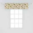 thumbnail image 2 of Ambesonne Floral Valance Pack of 2, Blooming Flowers Petals, 54"X12", White Yellow Beige, 2 of 3