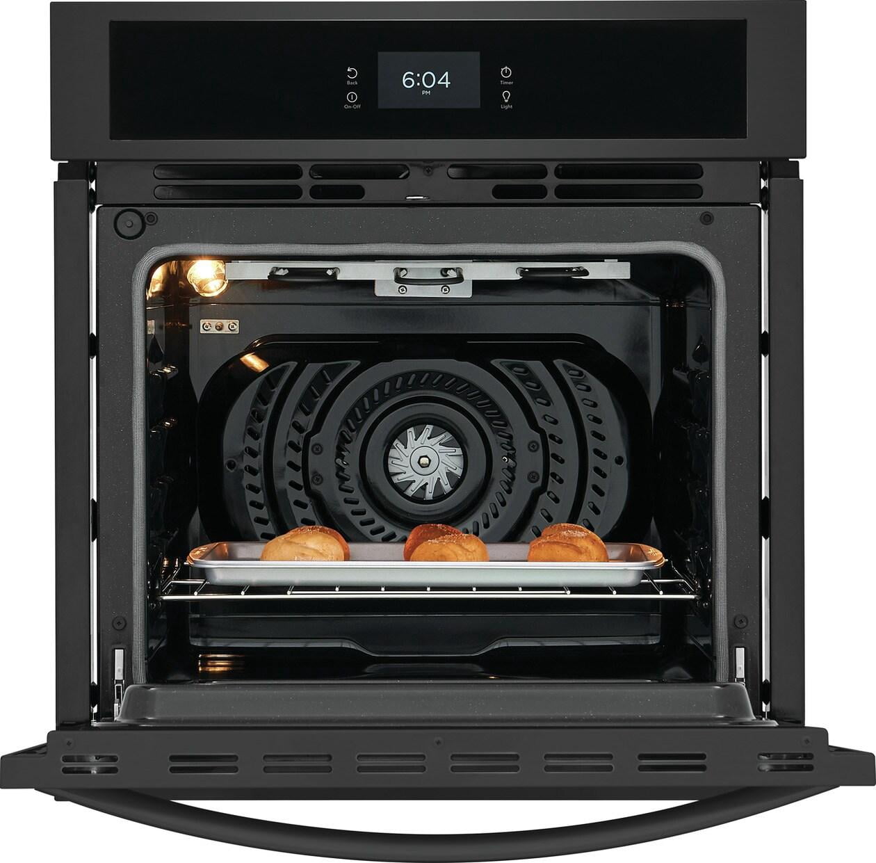 Frigidaire FCWS2727AB 27 inch Black Single Electric Wall Oven with Fan Convection