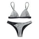 thumbnail image 1 of Traje de baño de bikini con costuras de color sólido dividido para mujer Traje de baño sin espalda para mujer Bikini de color sólido OAVQHLG3B Store lin121212, 1 of 4