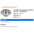 thumbnail image 2 of Front Wheel Hub Assembly - Compatible with 1993 - 1994 BMW 740i, 2 of 2