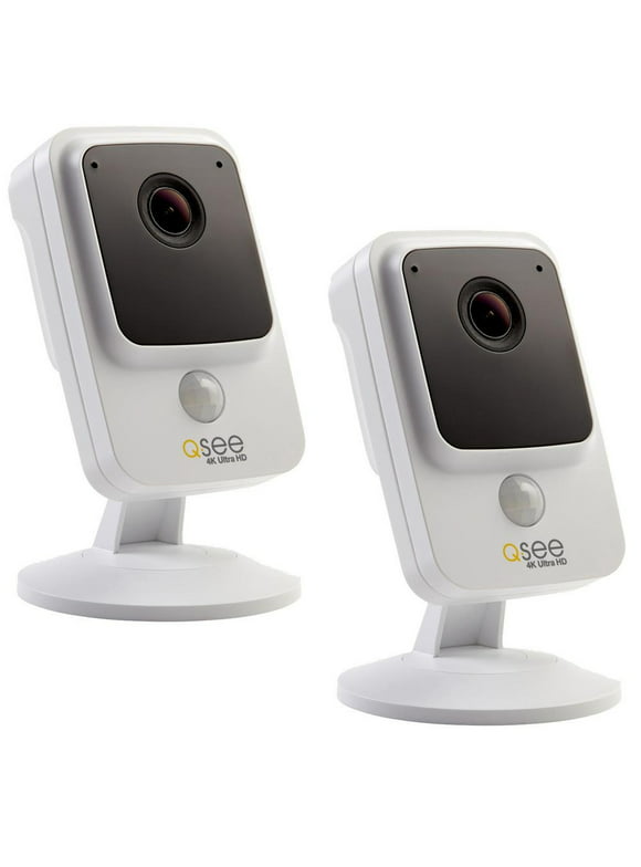 Q-See 4K Ultra HD Smart Home Cube Camera, White