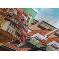 thumbnail image 4 of Ambesonne Travel Quilted Bedspread Set 3 Pcs, Scenic Old Warsaw, King Size, Multicolor, 4 of 5
