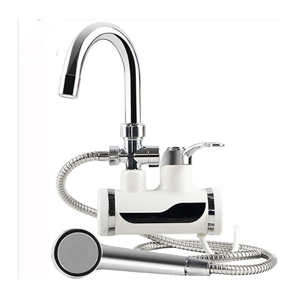 Chauffe-eau de Cuisine Chauffage au Froid, Robinet Chauffe-Eau Instantané Instantané avec Pommeau de Douche, Conçu pour Durer