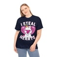 thumbnail image 4 of I Steal Hearts Unicorn Valentine's Day Unisex Graphic Tee Shirt, Sizes S-5XL, 4 of 12