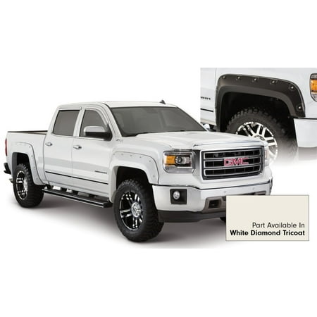 - Bushwacker 15-15 GMC Sierra 1500 Boss Pocket Style Flares 4pc 69.3/78.8/97.6in Bed - White Diamond