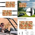 thumbnail image 6 of XYZCANDO Floral 4pcs Golf Cart Seat Covers Golf Cart Steering Wheel Covers 2pcs Golf Cart Flag Non-Slip Steering Wheel Protector Golf Cart Towel Seat Covers for Women Decoration Banner Orange, 6 of 7