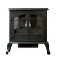 thumbnail image 6 of XBrand Free Standing Portable High/Low Heat Wired Fire Stove with Manual Control and LED Flame Effect, 24.7 Inch Tall, Brown, 6 of 6