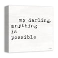thumbnail image 2 of Creative Products My Darling Anything Is Possible 12x12 Canvas Wall Art, 2 of 5