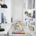 thumbnail image 4 of Yayeee Runner Rug for Bedroom 2'x6' Machine Washable Hallway Non Slip Mat, Yellow Floral Wave, 4 of 8