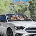 thumbnail image 3 of Binienty Dachshund Windshield Sun Shades Funny Dog Auto Sunshade Front Windshield Vehicle Accessories for SUV Truck Sedan Automotive Interior Sun Protection Visors 2 Pack, 3 of 7