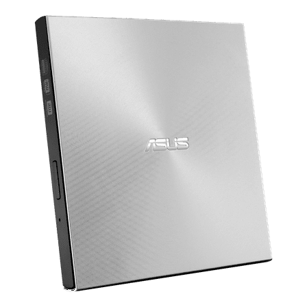 ASUS SDRW-08U9M-U/SIL ZenDrive Slim External DVD Burner Optical Disc 8x Speed Re-Writer Drive in Silver with M-Disc Support, USB 2.0 Type-A / Type-C Compatibility, Mac and Windows OS Compatible