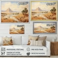 thumbnail image 4 of Designart "Pyramid Majesty Ancient Egyptian Wonder" Landscapes Framed Wall Art Decor - Traditional Beige Egypt Entryway Framed Wall Art, 4 of 6