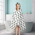 thumbnail image 6 of White Bigfoot and Pine Tree Pattern Hooded Bath Towel，50"x30" for Ages 3 To 12 Kids, Quick Dry Lightweight Soft Microfiber Hood Beach Towel Cover Up for Kids, 6 of 7
