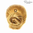 thumbnail image 5 of French Sleek Brown Tortoise Shell Large 3 1/2" Celluloid Made in France Set of 3 Wavy Crink U Shaped Chignon Hair Pins Updo Bun Pin Sticks for Women a, 5 of 5