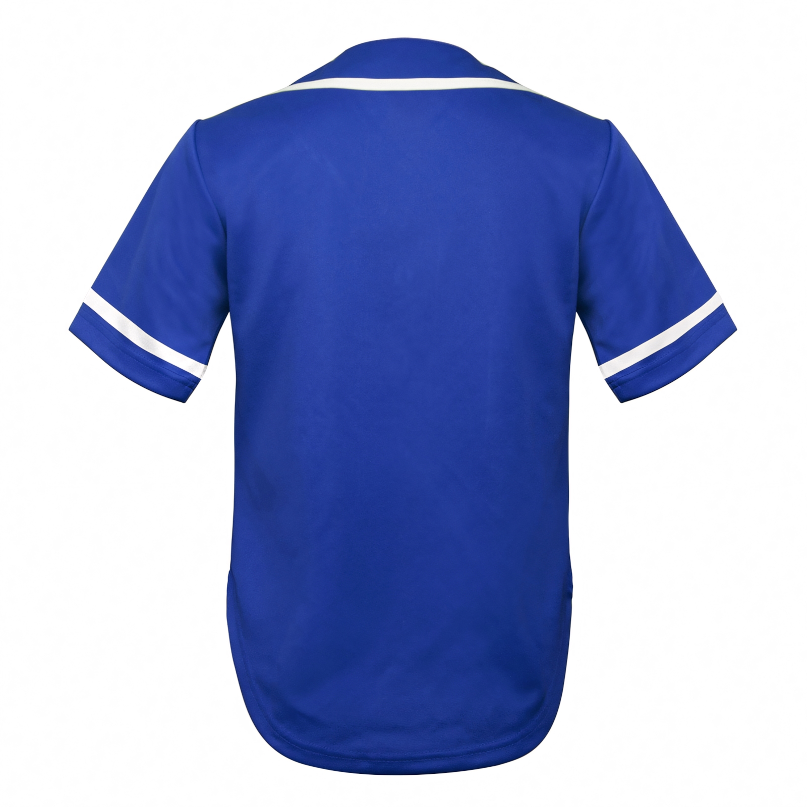 TOPTIE Women's Baseball Jersey Hip Hop Hipster Button Down Baseball T-Shirt-Blue White-M