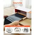 thumbnail image 2 of VEVOR Heat Transfer Vinyl, 12 in x 70 ft, Glossy Black HTV Iron on Vinyl Roll, Easy to Cut and Weed, Strong Adhesion, Compatible with Cutting Machines, for Various Materials, T-shirts, Pillows, Hats, 2 of 9