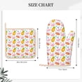 thumbnail image 3 of Sikiie Flamingo And Pineapple Oven Mitts and Pot Holders Set, Kitchen Oven Glove High Heat Resistant with Non-Slip Silicone Surface for Cooking, 3 of 7