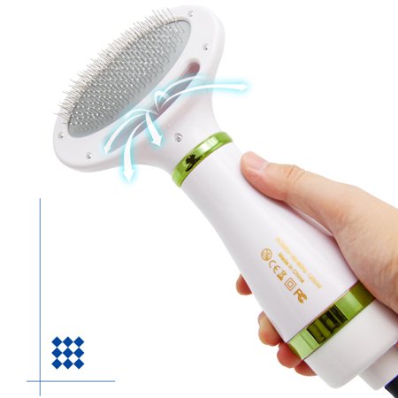 2 in 1 Portable Dog Hair Dryer Comb Brush Adjustable Pet Hair Brush (C