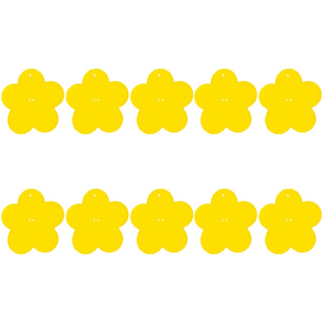 FLhrweasw Trampa para Moscas La Trampas para Moscas Adhesivas Amarillas Doble Cara No Tóxicas (flores) 10 Uds.
