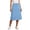 ZA-Light Blue-skirts for women, variant on Qzwdhjm Cargo Skirts for Women with Pockets Elastic Waist Midi Skirt Solid Comfy A Line Skirts Summer Casual Skirt for Going Out