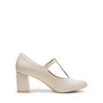 thumbnail image 2 of Zapatos DREAM PAIRS DPU211 Tacones Bajos Anchos con Tira en T Nude, 2 of 6