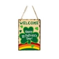 thumbnail image 1 of Ounissouiy Cartel de bienvenida, decoración de pared, puerta colgante de madera, placa de entrada, suministros de regalo de inauguración, patio, sala de Kits de decoración para fiestas Tipo 3 Ounissouiy HA028348-03, 1 of 1