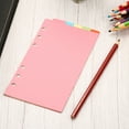 thumbnail image 6 of Uxcell 7.2x3.7" Binder Index Dividers, 4 Set 5 Tabs Cardboard Insertable Page for 6 Rings Binder, MultiColor, 6 of 6
