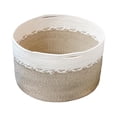 thumbnail image 1 of Cesta de lavandería tejida para baño, cesto de juguete para bebé, cesta organizadora decorativa plegable para zapatos, manta, juguetes, sábanas, bolso, 1 of 9