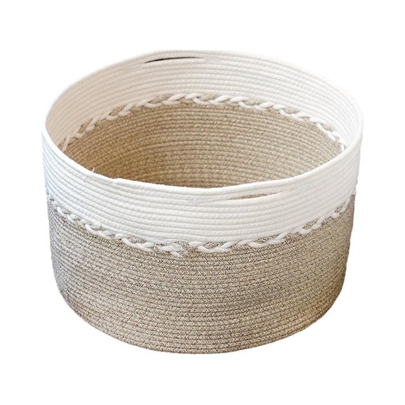 Cesta de lavandería tejida para baño, cesto de juguete para bebé, cesta organizadora decorativa plegable para zapatos, manta, juguetes, sábanas, bolso