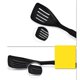 thumbnail image 5 of 1 pala de cocina especial resistente al calor, antiadherente, plástico, nailon, 4 orificios, pala de drenaje, pala (negro), 5 of 5