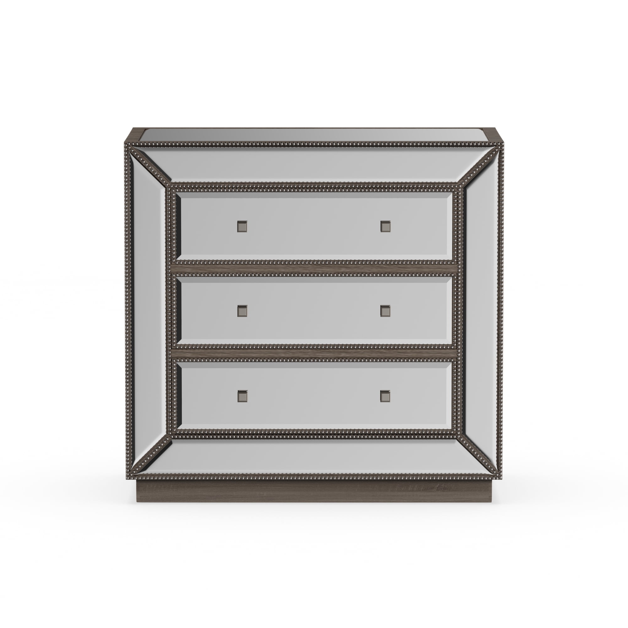 Baxton Studio Edeline Hollywood Regency Glamour Style Mirrored 3-Drawer Cabinet