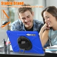 thumbnail image 7 of For Samsung Galaxy Tab S10 Ultra/S9 Ultra/S8 Ultra Case 14.6 inch SM-X920/SM-X910/SM-X900, 360 Hand Strap, Shoulder Strap, Kickstand, Rugged Drop Protection, Blue, 7 of 7