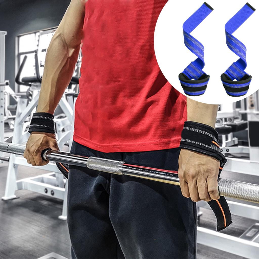 GARENDE 4x2 Pieces Lifting Straps Advanced 23inch for Strength Training blue