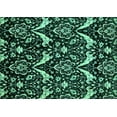 thumbnail image 1 of Ahgly Company Machine Washable Indoor Rectangle Abstract Turquoise Blue Modern Area Rugs, 5' x 7', 1 of 4
