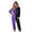 Purple-XdDY3, variant on RFQWOVSR Adult Hooded Onesie Pajama with Print for Family Matching S