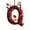 Q, variant on Kbndieu 26 Letter Ornaments for Christmas Tree, Initial Ornaments Christmas Tree Decorations Ornaments Christmas Hanging Decor Gifts for Women Men Friends Family Party Indoor E