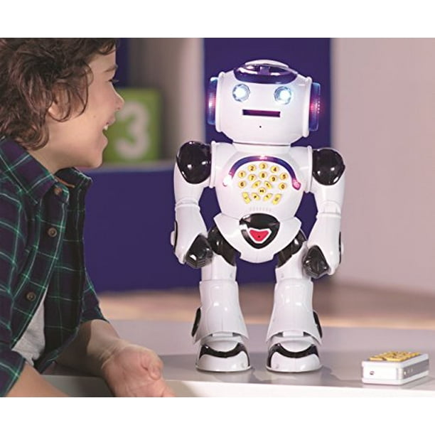 Powerman® Robot Programmable avec Quiz, Musique, Jeux, lancer de disque,  histoires et télécommande (Français) au meilleur prix